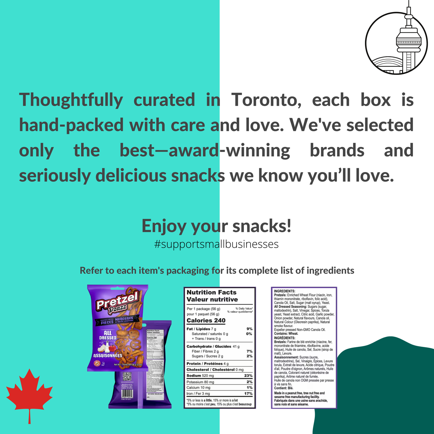MunchyCravings Premium Snack Box (40 Count) 🍁