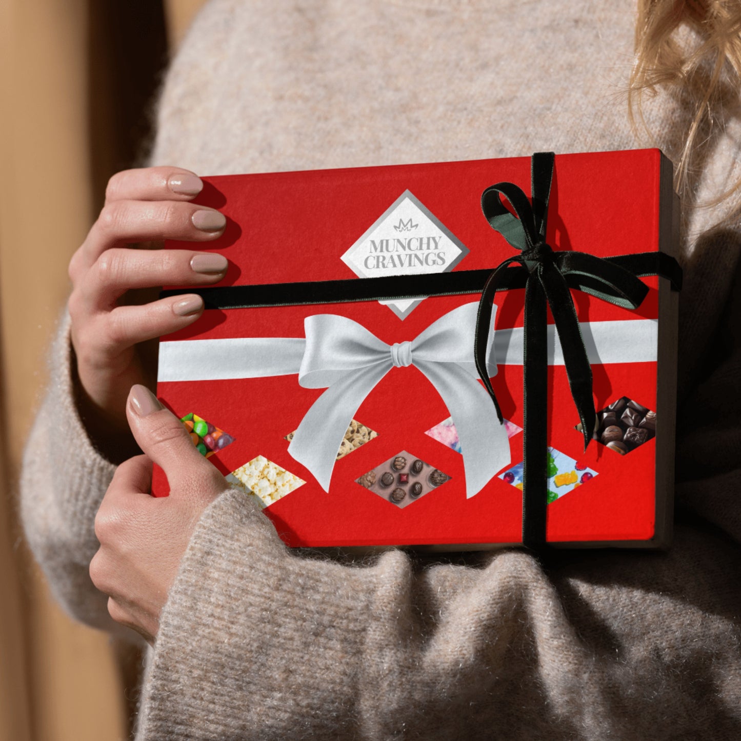 MunchyCravings Chocolate Gift Box - Our Chocolate Gift Box has Kit Kat & More – A Perfect Gift for Men & Women, Bulk Christmas Chocolate Gifts & Holiday Treats