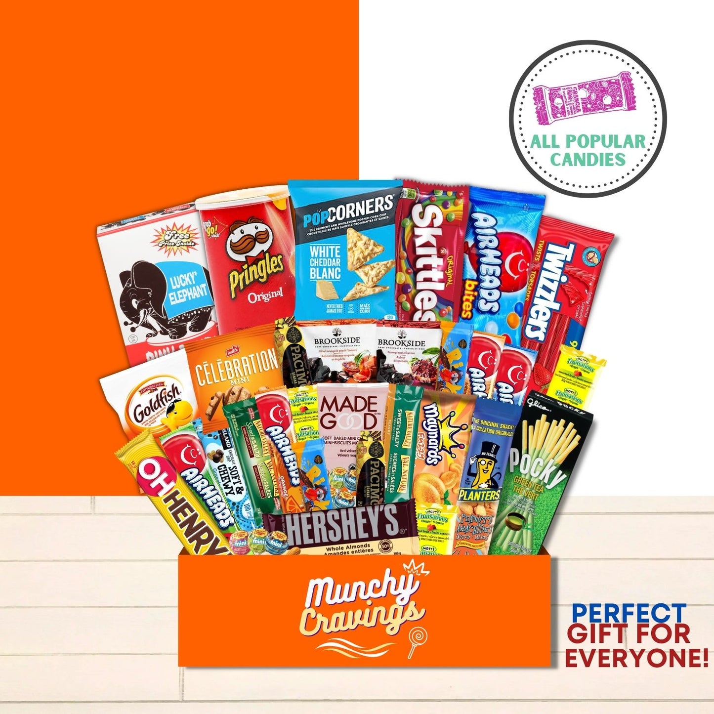MunchyCravings Deluxe Candy & Snack Box (40 Count) - Curated in Toronto, ON