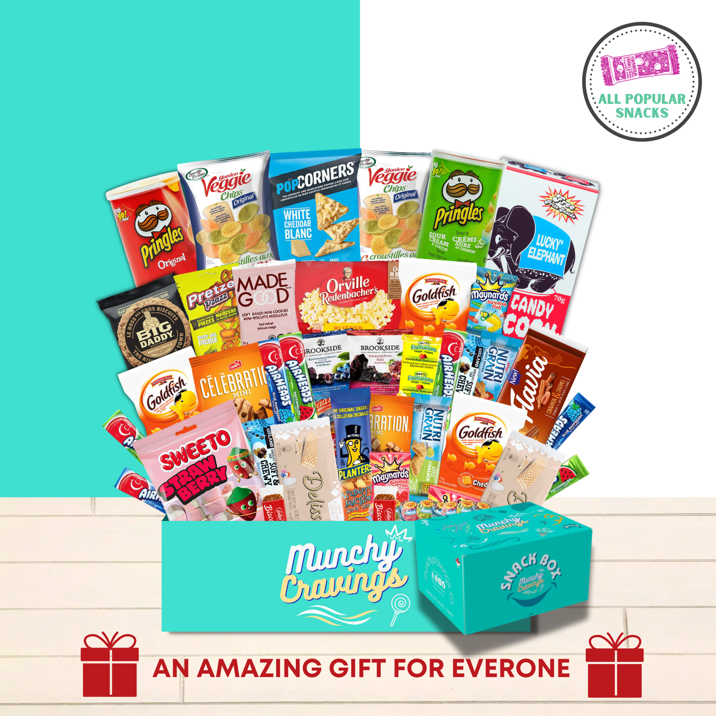 MunchyCravings Large Snack Box (40 Count) - Curated in Toronto, ON