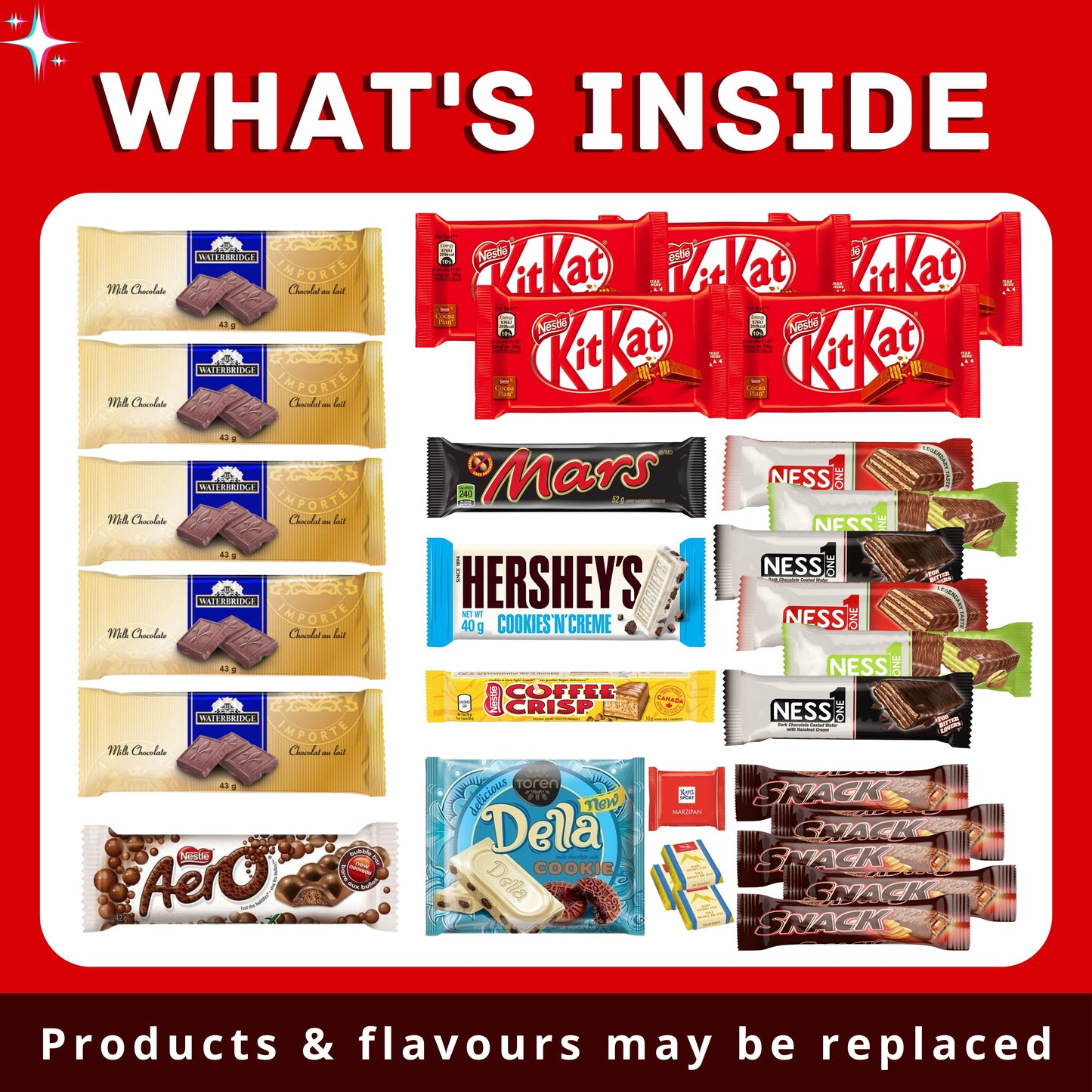 MunchyCravings Chocolate Gift Box - Our Chocolate Gift Box has Kit Kat & More – A Perfect Gift for Men & Women, Bulk Christmas Chocolate Gifts & Holiday Treats