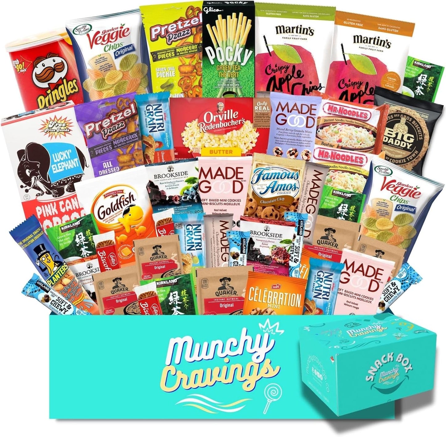 MunchyCravings Premium Snack Box (45 Count) - Curated in Toronto, ON