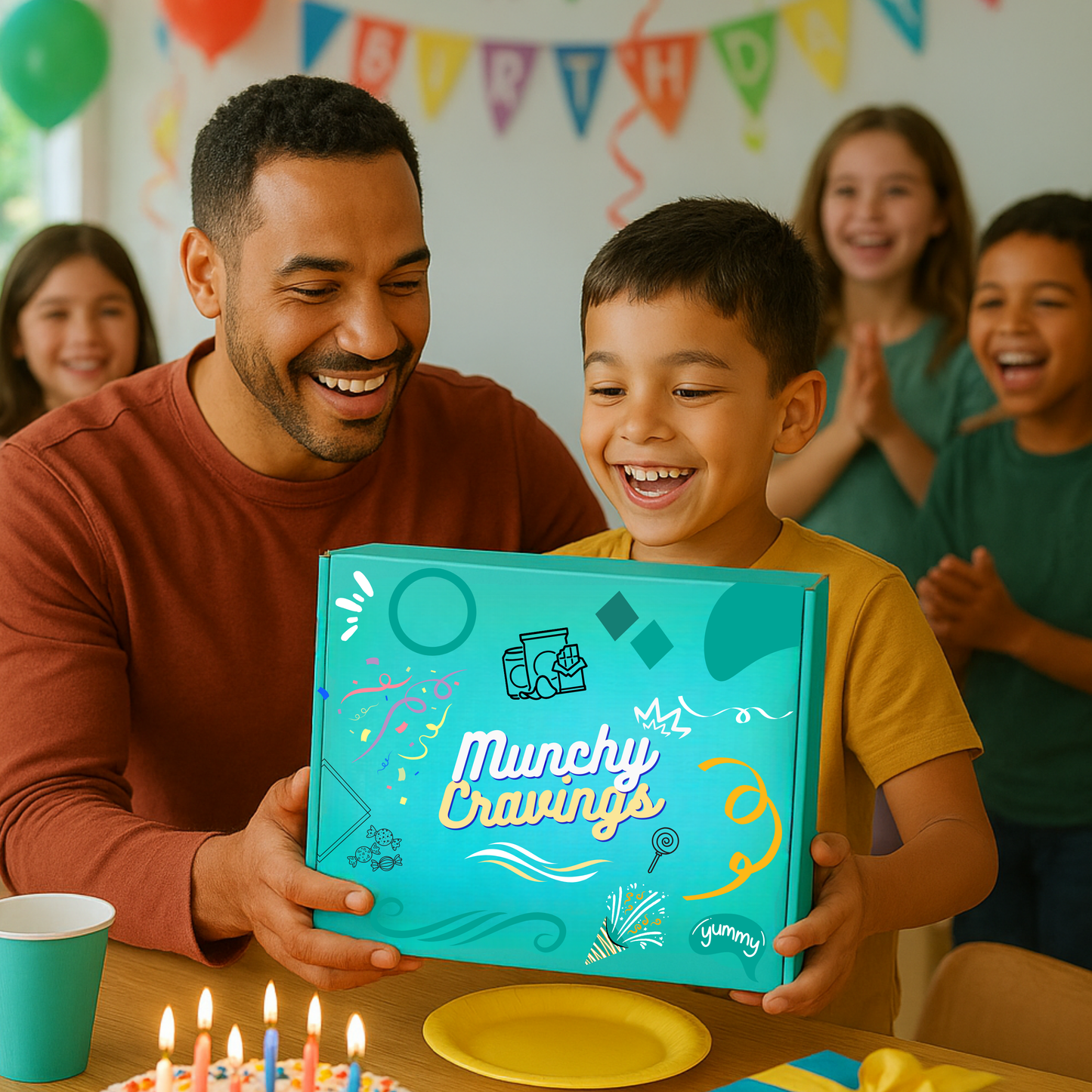 MunchyCravings Premium Snack Box (40 Count) 🍁