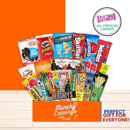 MunchyCravings Deluxe Candy & Snack Box (40 Count) - Curated in Toronto, ON