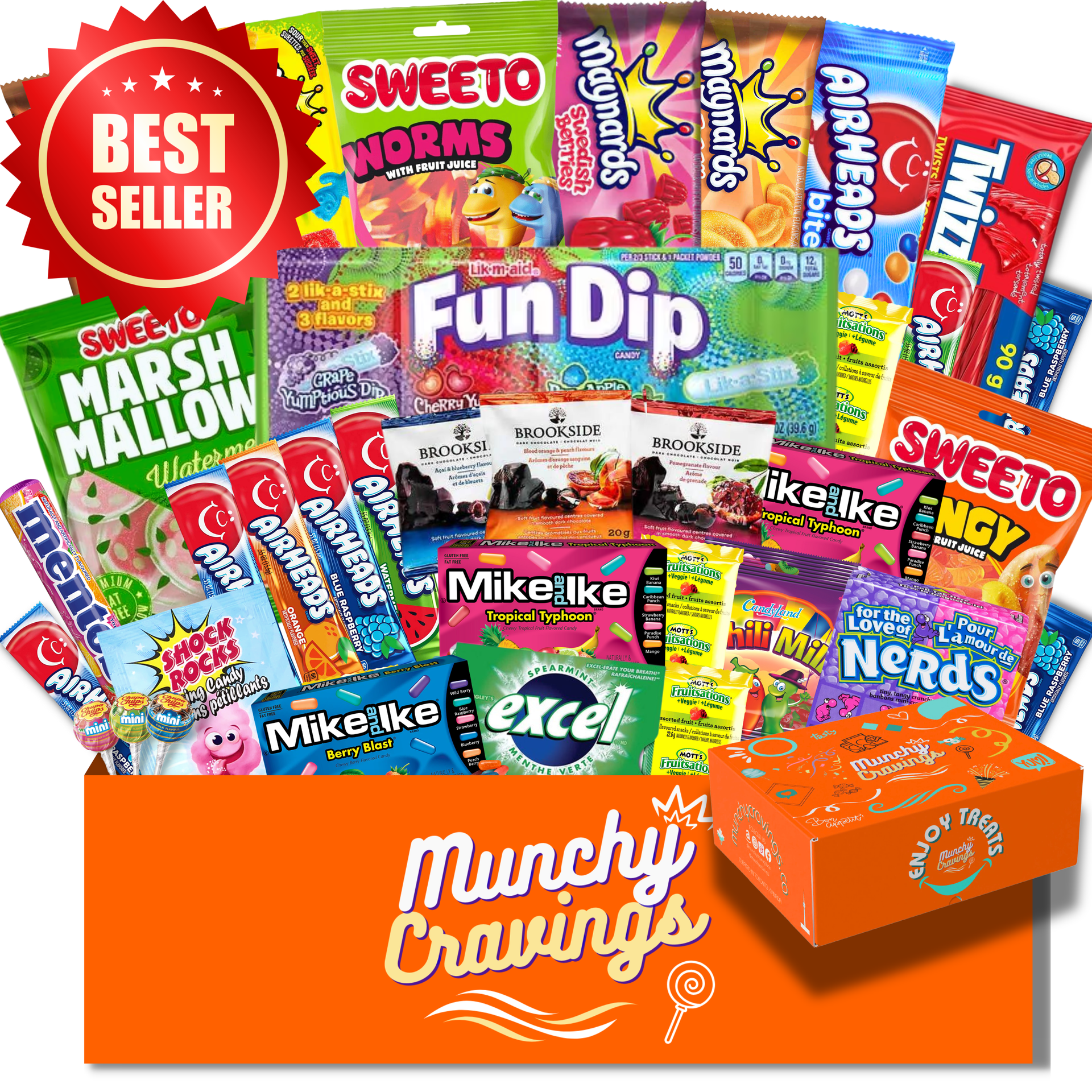 邦楽 FIRST CLASS / Candy / 7inch MunchyCravings Premium Candy Box (40 Count) - Curated in Toronto