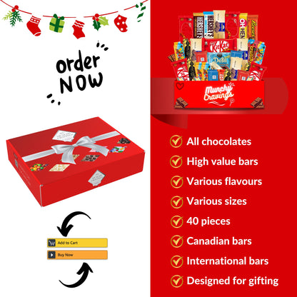 MunchyCravings Chocolate Gift Box (35 Count) 🍁