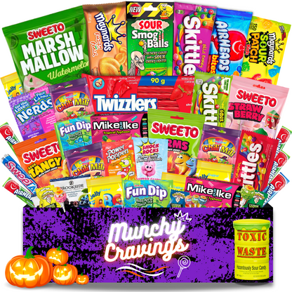MunchyCravings Halloween Edition Candy Box (50 Count) 🍁