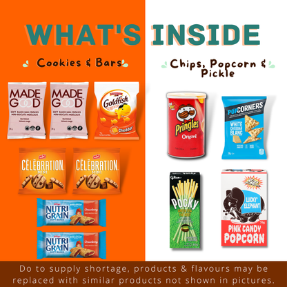 MunchyCravings Deluxe Snack Box (30 Count) 🍁
