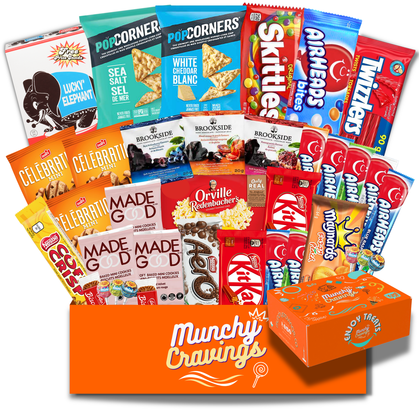 MunchyCravings Deluxe Snack Box (40 Count) 🍁