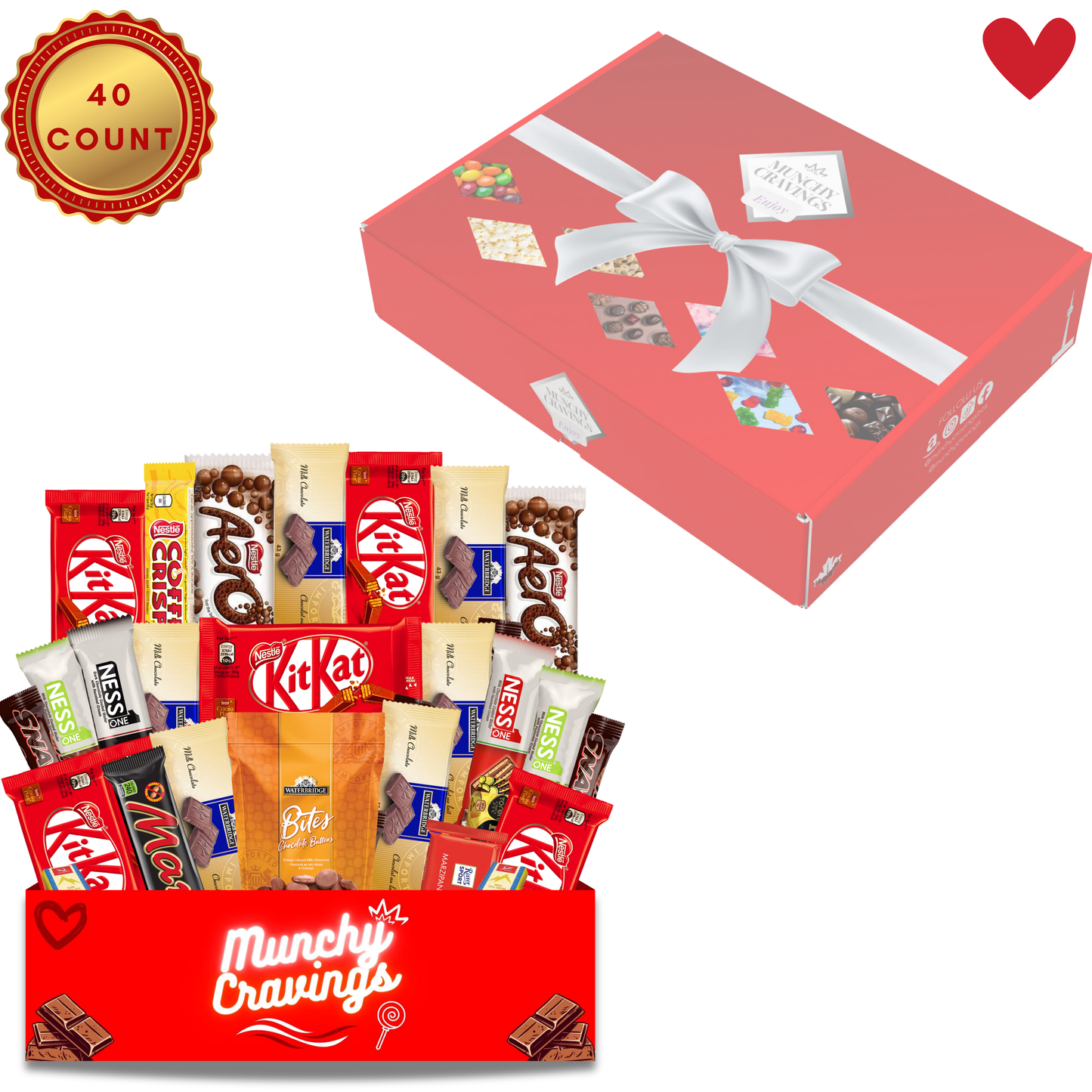 MunchyCravings Chocolate Gift Box (40 Count) 🍁
