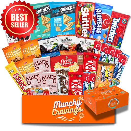 MunchyCravings Deluxe Snack Box (40 Count) 🍁