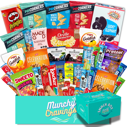 MunchyCravings Premium Snack Box (40 Count) 🍁