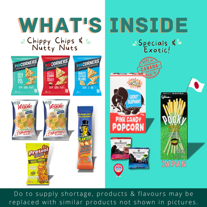 MunchyCravings Exclusive Snack Box (45 Count) 🍁