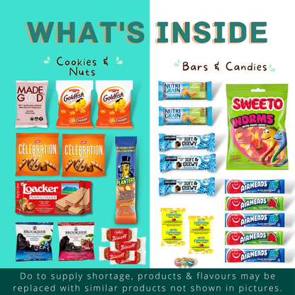 MunchyCravings Premium Snack Box (40 Count) 🍁