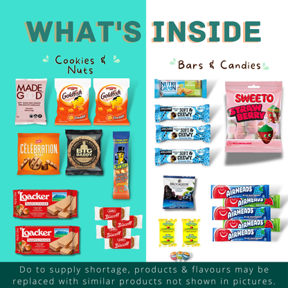 MunchyCravings Premium Snack Box (40 Count) 🍁