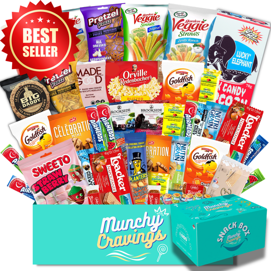 MunchyCravings Premium Snack Box (40 Count) 🍁